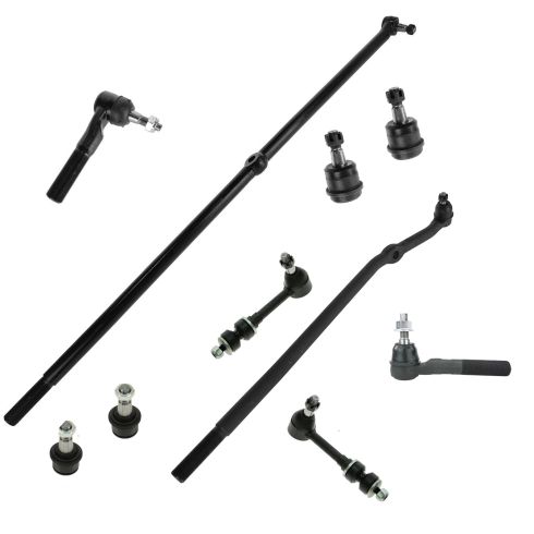 00-02 Dodge Ram 2500; 3500 4WD Front Steering & Suspension Kit (10 Piece)