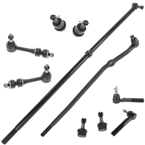 00-01 Dodge Ram 1500 4WD Front Steering & Suspension Kit (10 Piece)
