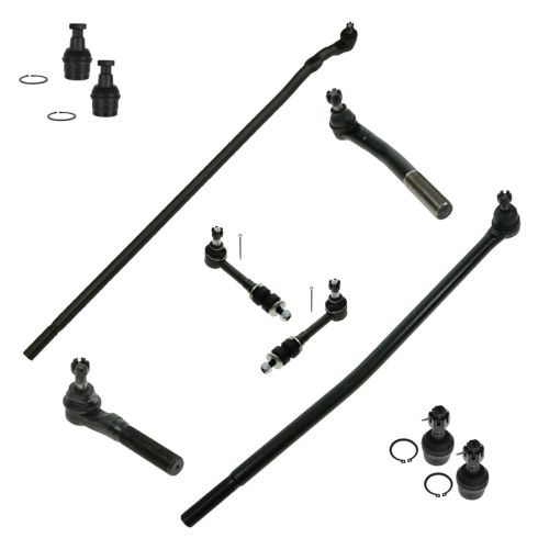 98-99 Dodge Ram 2500 3500 4WD (w/ HD suspension) Front Steering & Suspension Kit (10 Piece)