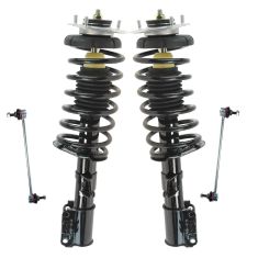 93-97 Volvo 850; 98-04 70 Series Front Complete Strut & Sway Bar Link Kit (Set of 4)