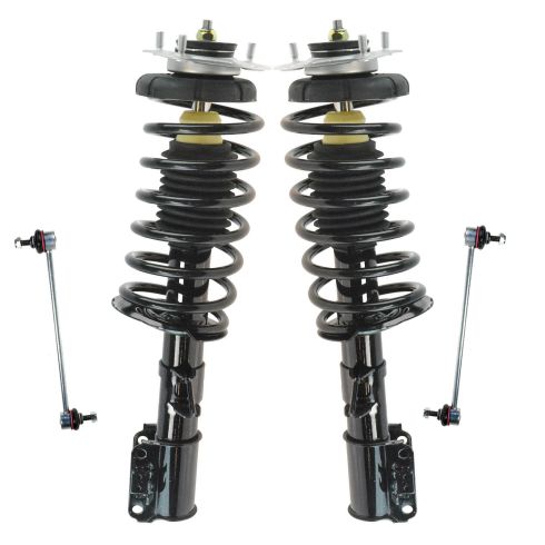 93-97 Volvo 850; 98-04 70 Series Front Complete Strut & Sway Bar Link Kit (Set of 4)