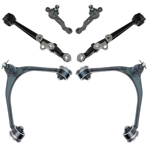 98-05 Lexus GS300; 98-00 GS400; 01-05 GS430; 02-10 SC430 Frnt Upr & Lwr Cntrl Arm w/ Ball Joints 6pc