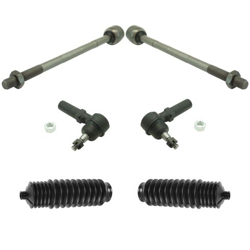 97-04 Corvette Inner & Outer Tie Rod End w/ Rack Boot Kit (6 Piece)