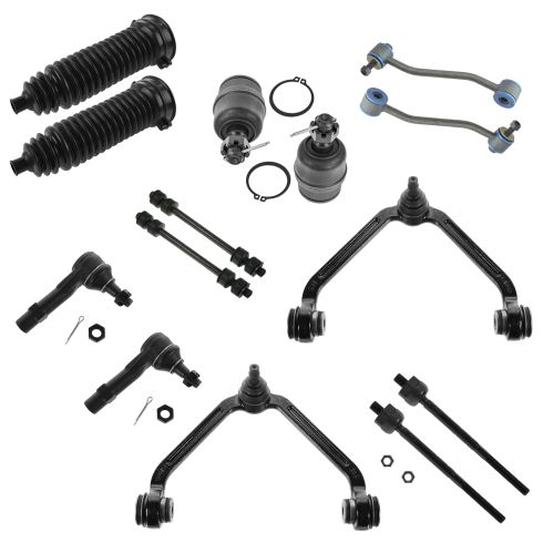 98-01 Mountaineer; Explorer Front Steering & Suspension Kit (14 Piece)