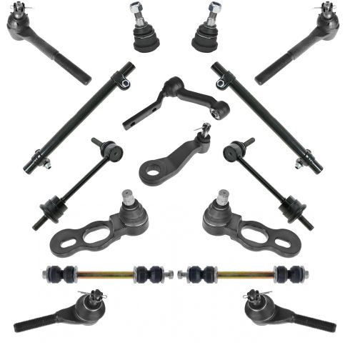 98-02 Ford Crown Victoria, Mercury Grand Marquis, Linc Towncar Steering & Suspension Kit (16 Piece)
