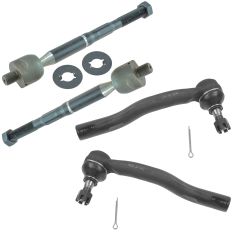 01-03 Toyota Highlander Inner & Outer Tie Rod End Set of 4
