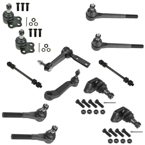 00-02 Dodge Ram 2500 3500 2WD Front Steering & Suspension Kit (12 Piece)