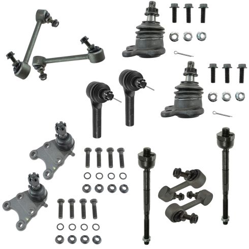 04-05 Colorado Canyon 4WD 2WD (w/ Torsion Bar) Front Rear Steering & Suspension Kit (12 Piece)