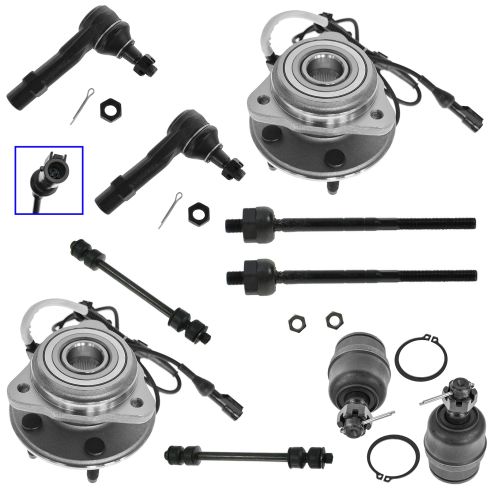 98-01 Ford Explorer; Mountaineer 10 Piece Steering & Suspension Kit
