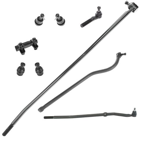 98-99 Dodge Ram 1500; Ram 2500 4WD Steering & Suspension Kit (9pcs)
