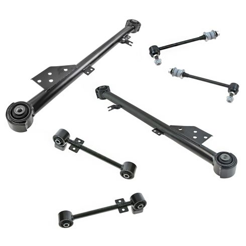97-00 QX4; 01-03 QX4 w/4WD; 97-04 Pathfinder Rear Sway Bar Link & Control Arm Kit (6pc)