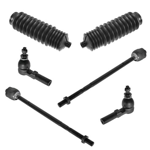 1997-05 Lesabre Park Ave Deville Aurora Bonneville Inner & Outer Tie Rod w/ Boot Kit (6pc)