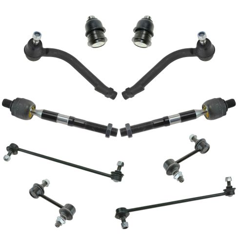 07-12 Hyundai Santa Fe; 11-13 Kia Sorento Front Steering & Suspension Kit (10 Piece)