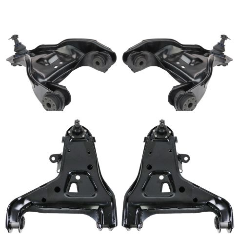 84-00 GM Mid Size PU & SUV 4WD Front Upper & Lower Control Arm Kit (4pc)