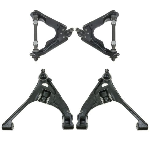 00-04 Dodge Dakota; 00-03 Durango 4WD Frt Upper & Lower Control Arm Set (4pcs)