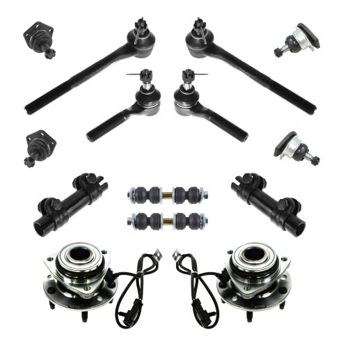 98-05 Chevy, GMC, Isuzu, Olds Mid Size PU, SUV Steering & Suspension Kit (14 Piece)