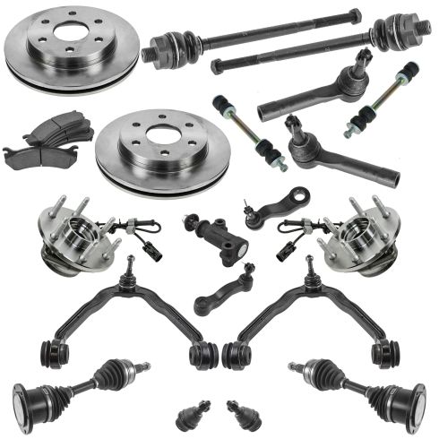99-07 Cadillac, Chevy, GMC Pickup/SUV Multifit Steering Suspension & Brake Kit (20pcs)