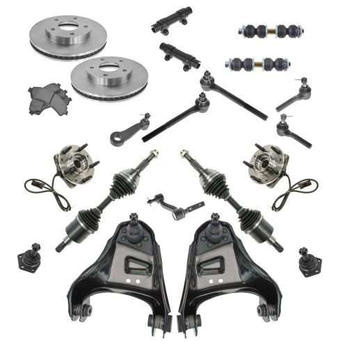 98-05 Chevy Blazer; S10; 98-01 Jimmy S15; Hombre; Bavada Steering Suspension & Brake Kit (21pcs)