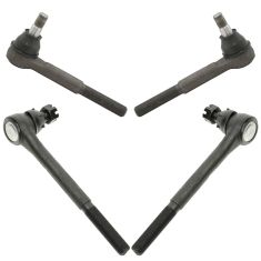 75-86 Chevy C10, GMC C15; 71-74 C20, C25 Front Inner & Outer Tie Rod Kit (4pcs)