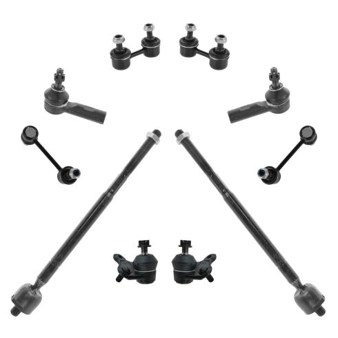 93-95 Toyota Corolla; Geo Prizm Steering & Suspension Kit (10pcs)