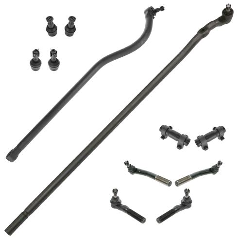98-99 Dodge Ram 2500 3500 4WD (w/ heavy duty susp) Steering & Suspension Kit (11 Piece)