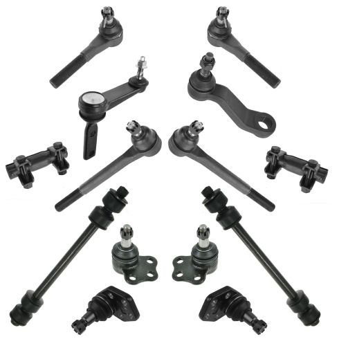 00-02 Dodge Ram 2500 3500 2WD Front Steering & Suspension Kit (14 Piece)