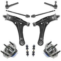 97-04 GM Grand Am, Cutlass, Malibu, Alero Steering & Suspension Kit (10pcs)