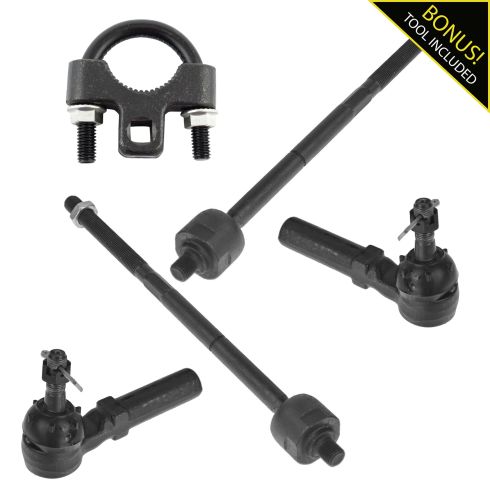 1995-06 Dodge Plymouth Neon PT Cruiser Inner & Outer Tie Rod Set w/ TR Tool