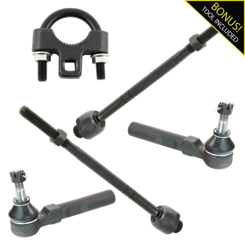 99-07 Cheyvy Silverado 1500 2WD Inner & Outer Tie Rod Set of 4 w/ TR Tool