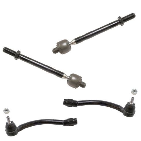 11-16 Elantra; 13-14 Elantra 2dr; 13-16 Elantra GT; 12-17 Veloster Front Inner & Outer Tie Rod (4pc)