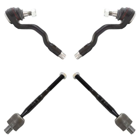 BMW 07-13  X5 & 08-14  X6 Inner & Outer Tie Rod 4 Piece Set