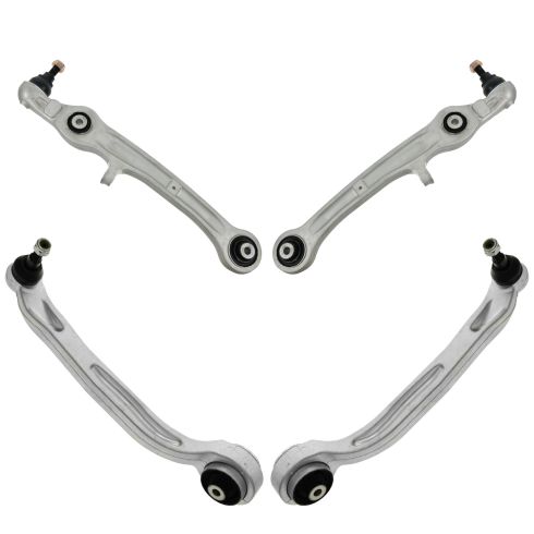 05-11 Audi A6; 07-11 S6 Front Lower Forward & Rearward Cntrl Arm w/Balljoint Kit (4pc)
