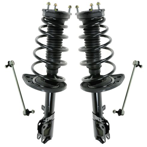 07-11 Camry ES350, 06-11 Avalon Rear Strut & Spring Assembly and Sway Bar Link Kit (4pc)