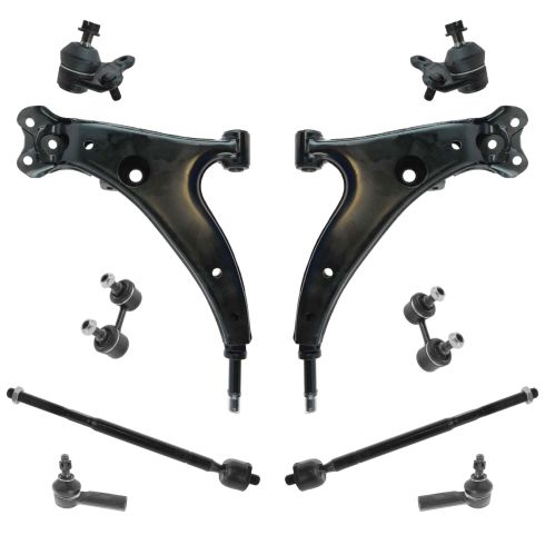 93-95 Toyota Corolla; Geo Prizm (w/ PS) Front Steering & Suspension Kit (10pc)