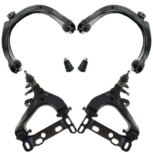 04-07 GM, Saab Mid Size SUV Front Up & Low Control Arm w Ball Joints Kit (6pc)
