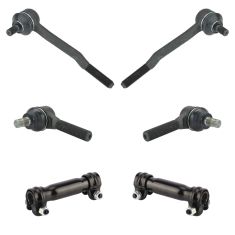 93-98 Toyota T100; 86-95 4Runner Pickup In & Out Tie Rod End w/ Adj Kit (6pc)