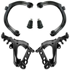 08-09 Envoy, 9-7X, Trailblazer; 08 Ascender Front Up & Low Control Arm Kit (6pc)