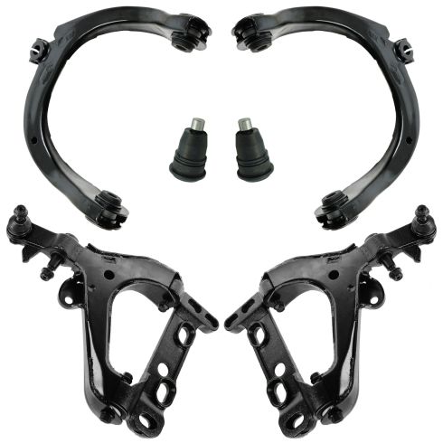 08-09 Envoy, 9-7X, Trailblazer; 08 Ascender Front Up & Low Control Arm Kit (6pc)