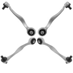 97-03 Audi A8 Front Upper Forward Rearward Control Arm w Ball Joint Kit (4pc)