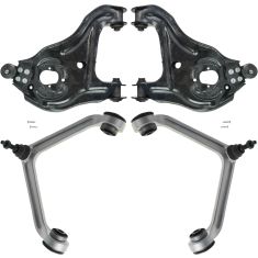 02-05 Dodge Ram 1500 (exc SRT-10) 2WD Front Upper & Lower Control Arm Kit (4pc)