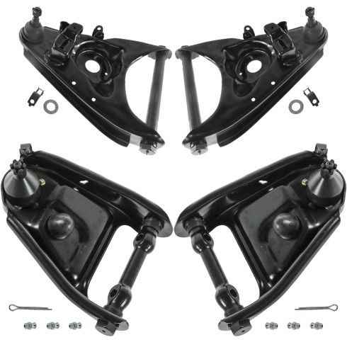 71-86 GM Van PU 2500 3500 2WD Front Up & Low Ctrl Arm w/Ball Joint Kit 4pc