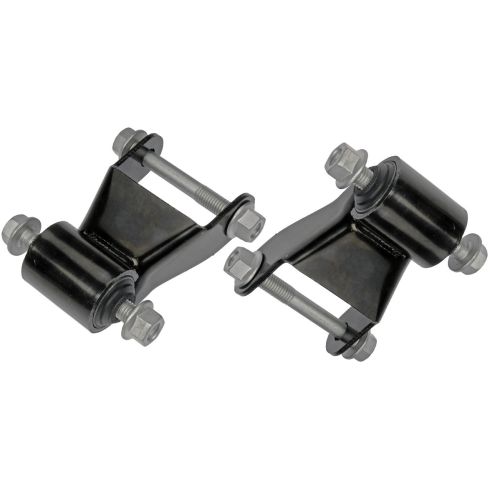 01-04 GM FS SUV 2500; 01-10 FS PU 2500, 3500, HD Rear Leaf Sprg Rrwd Shackle w/Mtg Hrd Pair (Dor)