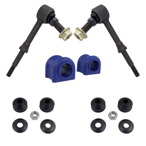 06-08 Dodge Ram 1500; 06-09 2500, 3500 w/4WD Front Sway Bar Link & Bushing Kit (4 Piece Set) (Moog)