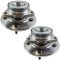 97-00 Ford F150 PU 4x4 w/RWAL Front Hub & Bearing Pair