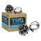 99 Ford Super Duty Truck SRW 4WD 4 Whl ABS Front Wheel Bearing & Hub PAIR