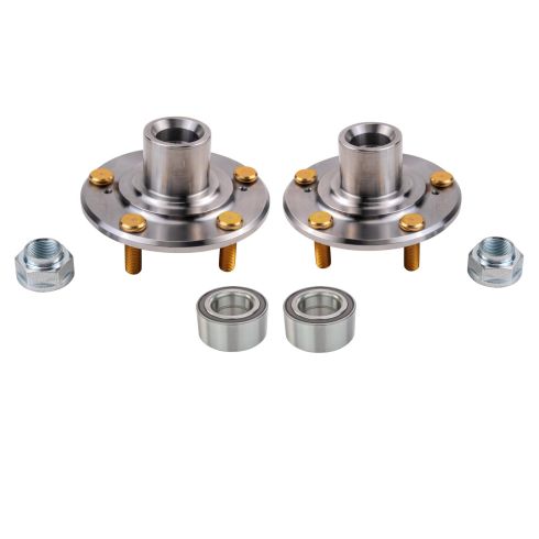 TRQ Wheel Hub & Bearing Assembly Rear Left & Right Pair Set for Acura Honda