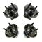 97-01 Buick, Cadillac, Olds, Pontiac Multifit Front & Rear Wheel Hub & Bearing Assemblies (Set of 4)