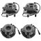 99 Land Rover Discovery Series II; 00-04 Discovery Front & Rear Wheel Bearing & Hub (Set of 4)