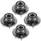 07-13 Acadia; 08-14 Enclave; 07-10 Outlook; 09-12 Traverse Front Rear  Wheel Hub & Bearing Set of 4