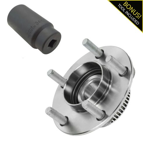93-04 Chrysler FWD w/ABS Rear Hub & Bearing Assy with 34mm Socket